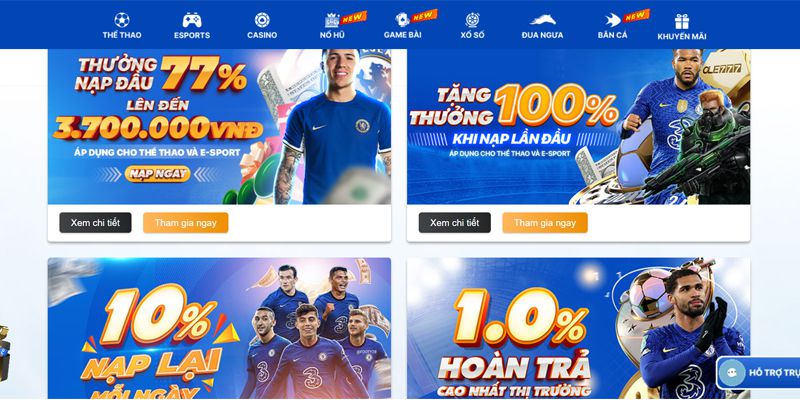 Vào danh mục khuyến mãi nạp tiền tại nhà cái